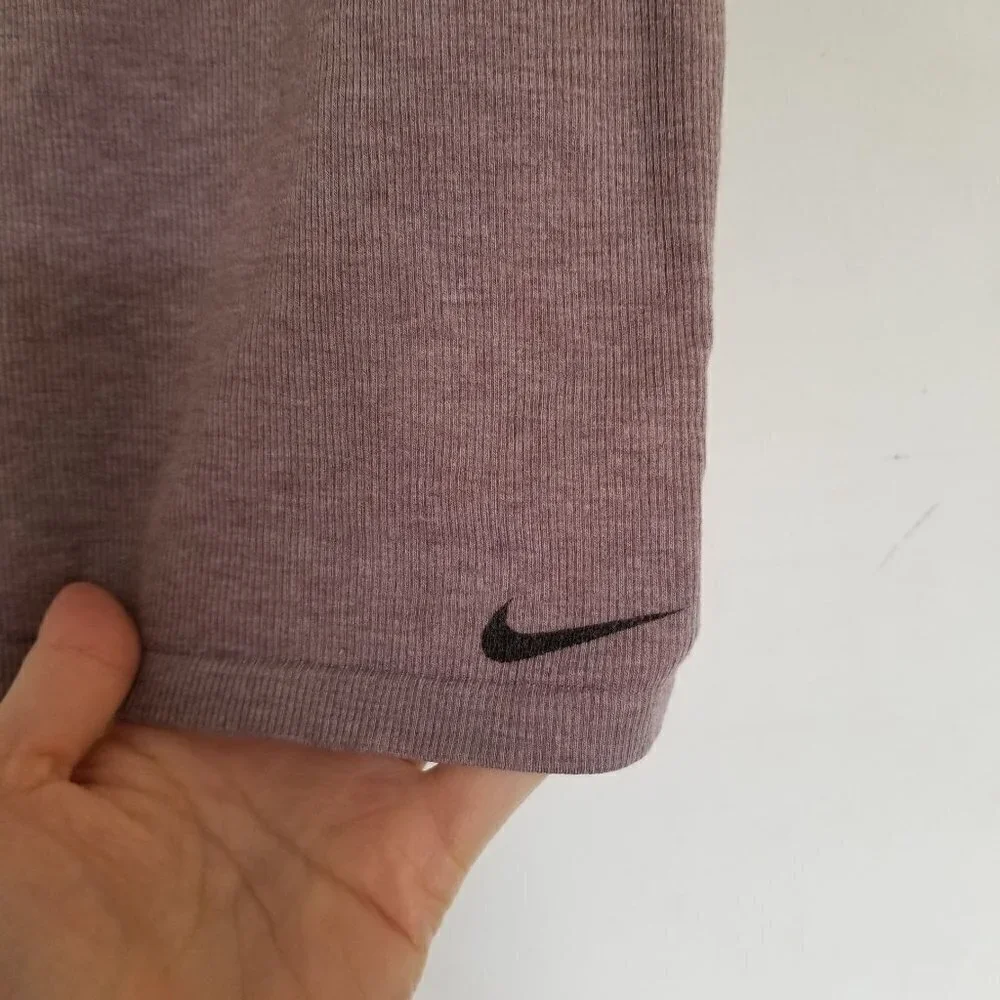 Nike Racerback Built In Cami Workout Active Tank Top Mauve Pink Purple Sz Small